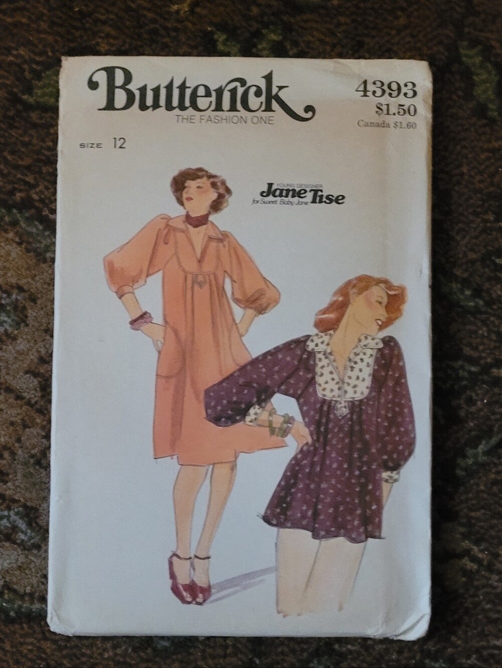 Butterick 4393 Vintage Blouse and Blouse Pattern